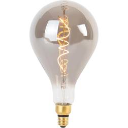 Luedd E27 dimbare LED spiraal filament lamp A165 smoke 4W 120 lm 1800K