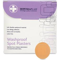 Dependaplast Washproof Spot Plasters 2.2cm Pack