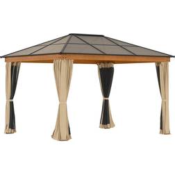 OutSunny 3 3.6 m Hardtop Gazebo Canopy