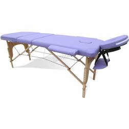 Westwood (Purple) Portable Folding Massage Table Bed Wood 3 sections