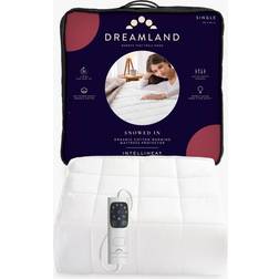 Dreamland Snowed In Organic Cotton Warming Mattress Protector Single