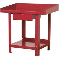 Loops 1m x 0.65m Steel Workbench & Lockable Draw Bottom Shelf Storage Work Station