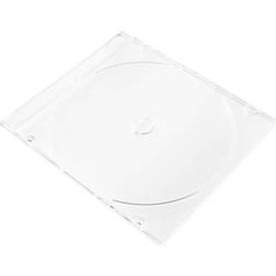 Basetech Busta Slim Per CD BT-2268908 1 CD/DVD/Blu-Ray Trasparente Acrilico 25 pz