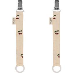 Konges Sløjd Pacifier Strap 2-pack Cherry