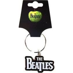 The Beatles Keychain: Drop T Logo White Enamel In-fill