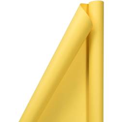 Jam Paper Yellow Matte Wrapping 25 Sq ft All Occasion 1/Pack