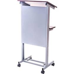 Luxor Rolling Adjustable Height Lectern Podium, 23x16"