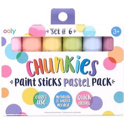 Ooly Jumbo Tuscher Chunkies Paint Sticks 6 stk Pastel OneSize Tusch