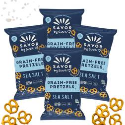 None Savor Street Savor Suzie Grain-Free Pretzels Sea Salt