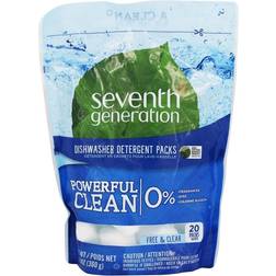 Seventh Generation Dishwasher Detergent Packs Free & Clear 20 Packs