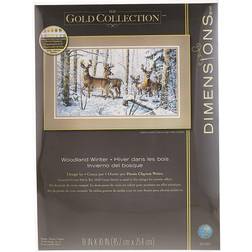 Dimensions Gold Collection Counted Cross Stitch Kit 18"X10"-Woodland Winter (18 Count)