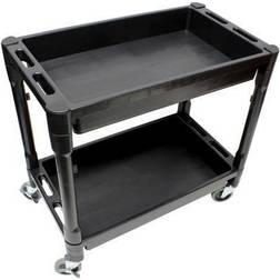 BISupply Rolling Cart with Shelves Rolling Tool Cart Service Cart Plastic