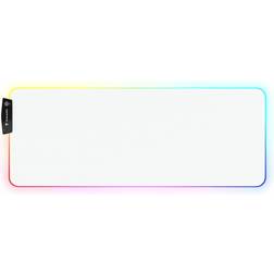 Miyako Rukario White RGB Mouse Pad Version 2 Modes Soft & Smooth Microfiber