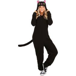 Cat Onesie for Adults Black/Pink