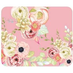 Essentials Prints Series Flower Garden Mouse Pad, Pink/Green OP-MH2-Z034C