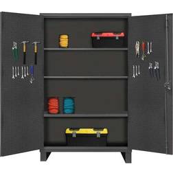 DURHAM MFG HDCP244878-3S95 12 ga. ga. Steel Pegboard Storage Cabinet, 48 in W