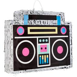 Blue Panda Boombox Pinata 80s 90s Hip Hop Party Decorations