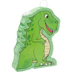 Dinosaur Pinata for Boys Birthday Party Supplies Green Dino Decorations Small 12 x 15.5 x 3 in