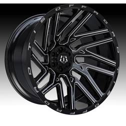 TIS 554BM 24x14 6x135/6x5.5" -76mm Black/Milled Wheel Rim