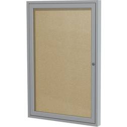 Ghent 24"x18" 1-Door Enclosed Bulletin Shatter