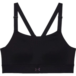 Under Armour Rush High Sports Bra - Black/Iridescent