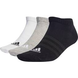 adidas Thin and Light Sportswear Low-Cut Socks 3-pack - Medium Grey Heather/White/Black