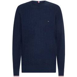 Tommy Hilfiger Honeycomb Knit Crew Neck Jumper