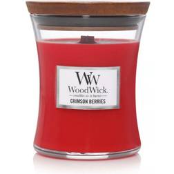 Woodwick Crimson Berries Red/Transparent Scented Candle 85g