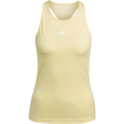 adidas Women's Techfit Racerback Training Tank Top - Almost Yellow/White