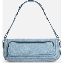 BY FAR Denim Skuldertaske - Blå