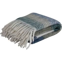 Brafab Honung plaid Tæppe Beige, Grå, Grøn, Blå, Rød (170x130cm)