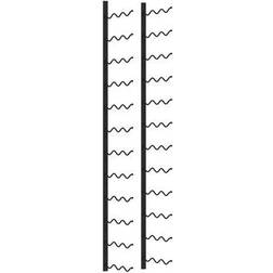 vidaXL Wall-Mounted Vinställ 30.5x116cm