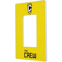 Strategic Printing Columbus Crew Solid Design Single Rocker Lightswitch Plate