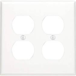 Leviton White 2-Gang 1-Toggle/2-Duplex Wall Plate (1-Pack)