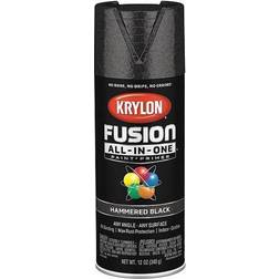 KRYLON K02782007 Hammered Spray Paint,Black,12 oz