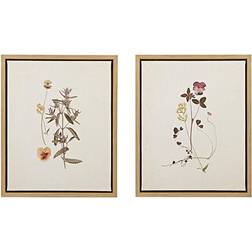 Martha Stewart French Herbarium Framed Art 18x22" 2