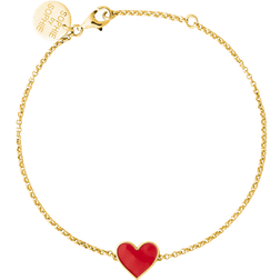 Sophie By Sophie Heart Bracelet - Gold/Red