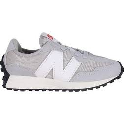 New Balance Kid's 327 Bungee Lace - Raincloud/White