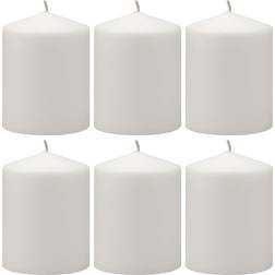 Stonebriar Collection Unscented Pillar Candle 16cm 6pcs