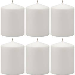 Stonebriar Collection Unscented Pillar Candle 6.3" 6pcs