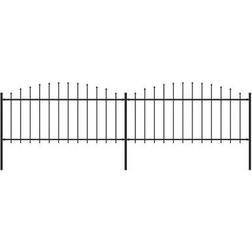 vidaXL Garden Fence with Spear Top 340x75cm