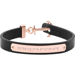 Paul Hewitt Bracelet - Rose Gold/Black