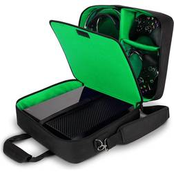 USA Gear Xbox One/Xbox 360 Travel Case Console Bag - Green