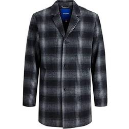 Jack & Jones Check Single-Breasted Coat