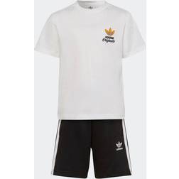 Adidas Kid's Trefoil Shorts & Tee Set (HL9343)