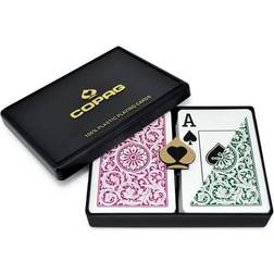 Copag Double Deck Green & Burgundy