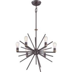 QUOIZEL Elstead Uptown Carnegie 6 Pendant Lamp