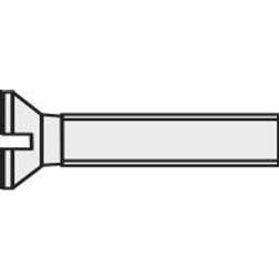 Toolcraft 800275 Sänksänkta skruvar M4 Fyrkant DIN 963 Plast
