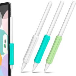 Stoyobe Silikone Holder til Apple Pencil 1/2 & Huawei M-Pencil 3-Pak Hvid Turkis Grøn