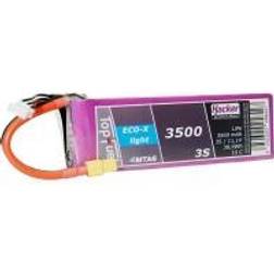 Hacker Modelbyggeri-batteripakke (LiPo) 11.1 V 3500 mAh Celletal: 3 10 C Softcase XT60